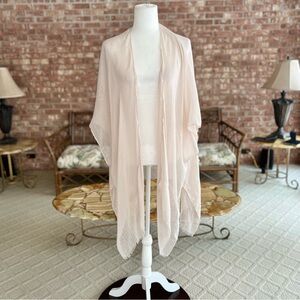 Sonoma Cream Wrap Kimono Sleeve Open Weave OS Boho Hippie Whimigoth Fairy